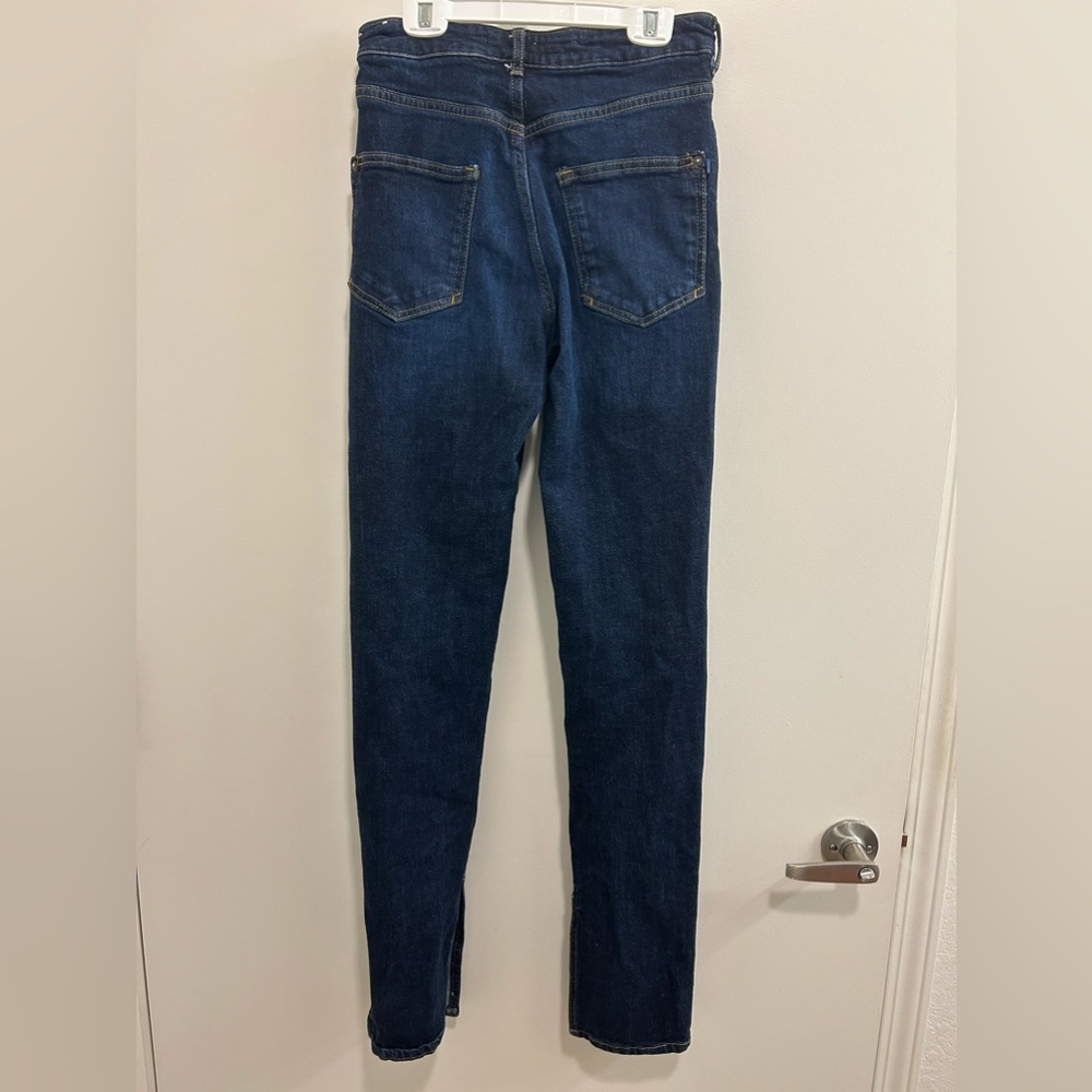Like New Pilcro the Split Straight Jean Dark Wash Anthropologie - Picture 9 of 12